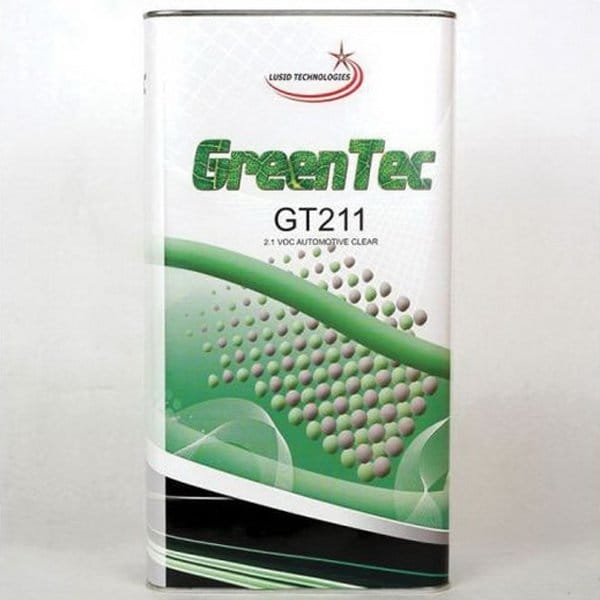 Gentec And Greentec GT211 is a premium automotive Euro Style 2-1 2.1 VOC clear., 5 Liter GT211(5L) - main